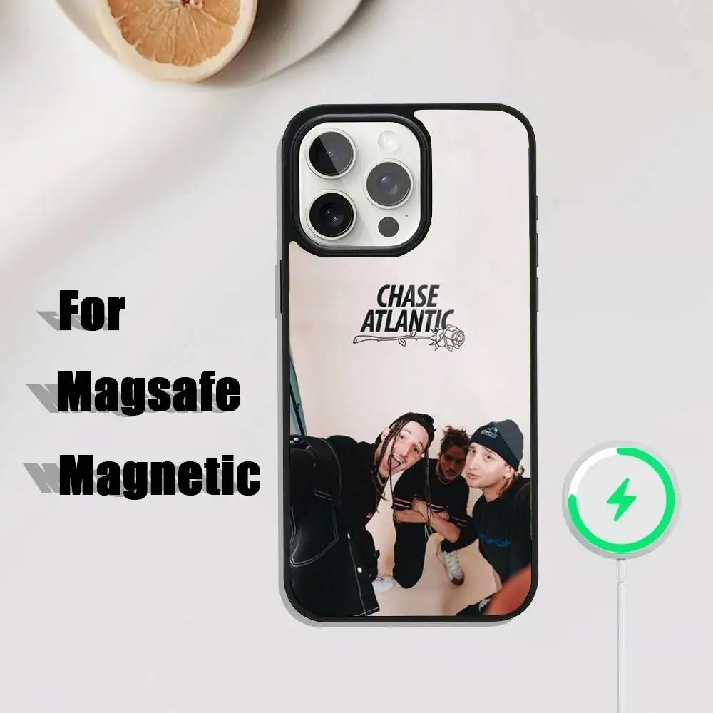 حافظة هاتف C-Chase Atlantic Music Group iPhone 17,16,15,14,13,12,11,Pro,Max,Plus,Mini,SE4,E شحن لاسلكي Magsafe مغناطيسي