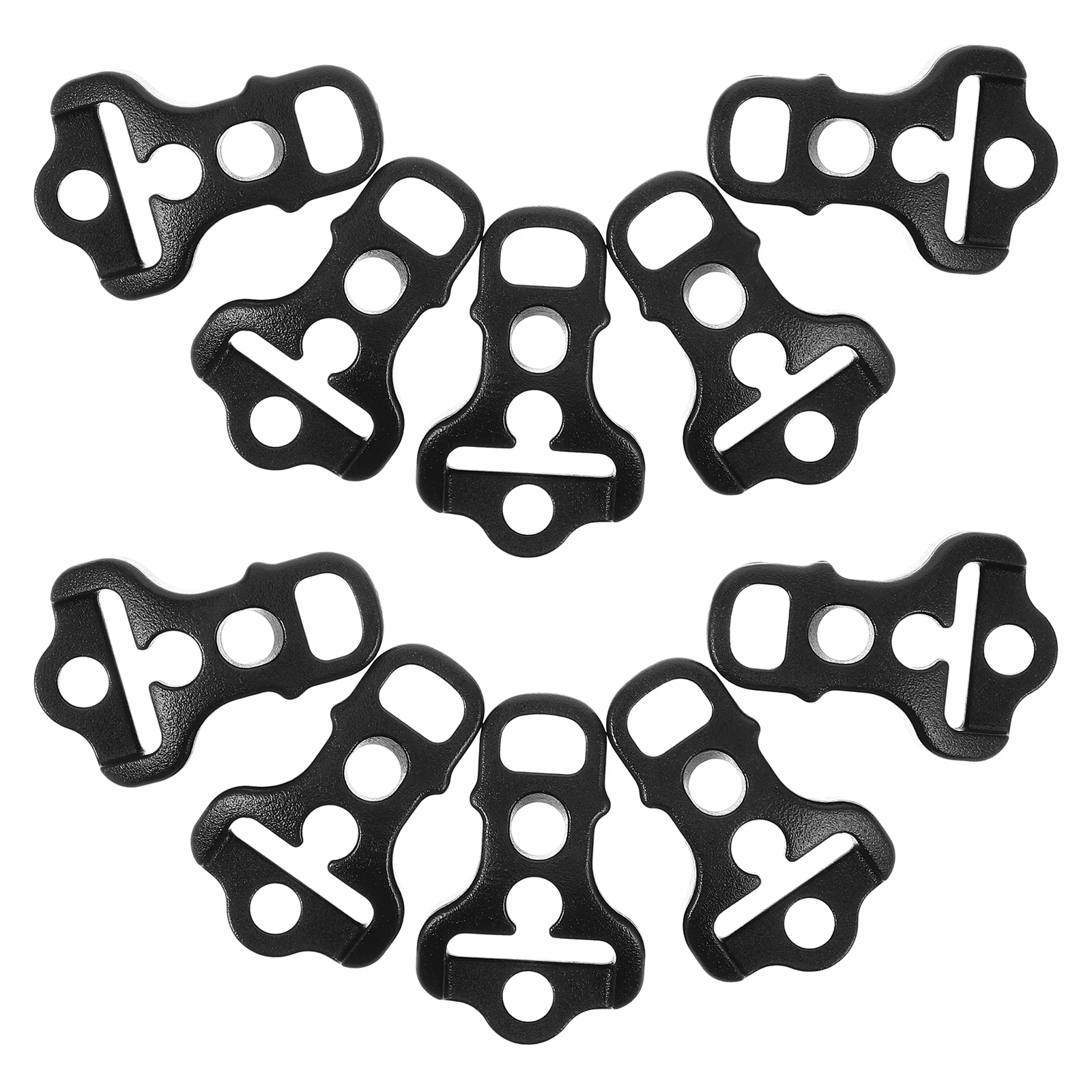 

10pcs Tent Wind Rope Outdoor Buckles Cord Fasteners Adjustable Plastic Tightener Windproof Supplies Fix Necessity Lightweight
