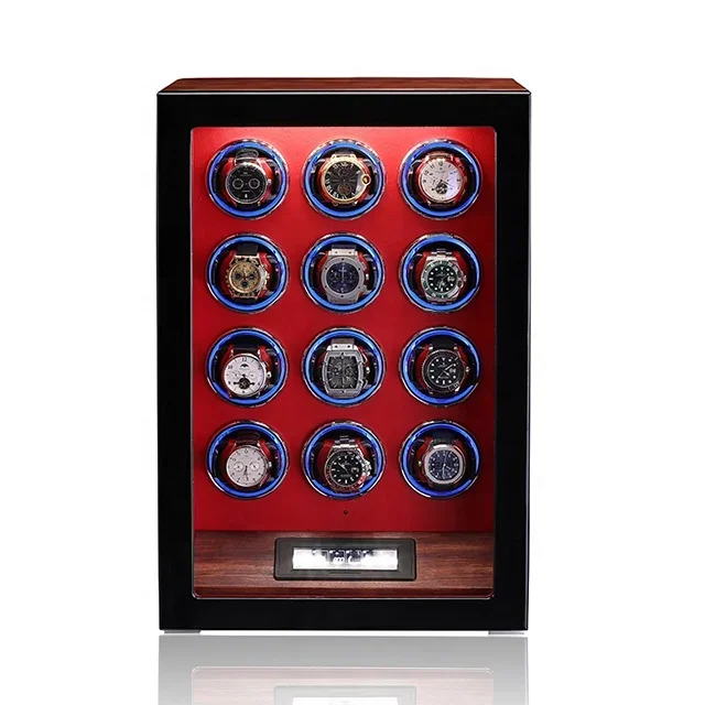 Luxury Wooden Watch Winder 2 4 6 9 12 Watches Storage Box Mechanical Watch Automatic Chainer Home Storage Box