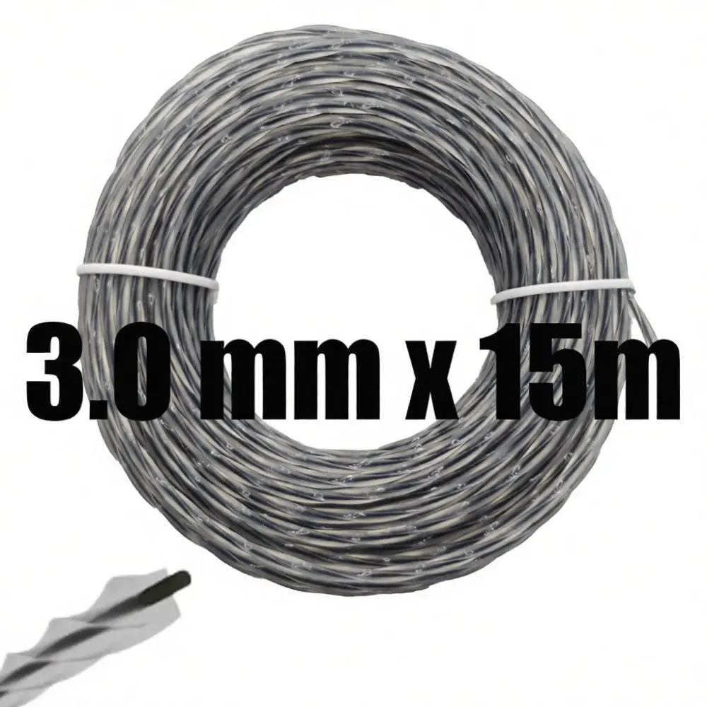 High Quality Nylon Trimmer Line For For Arimac Lawn Mower Spiral Eater String Durable Grass Cutting Cord Garden Tool