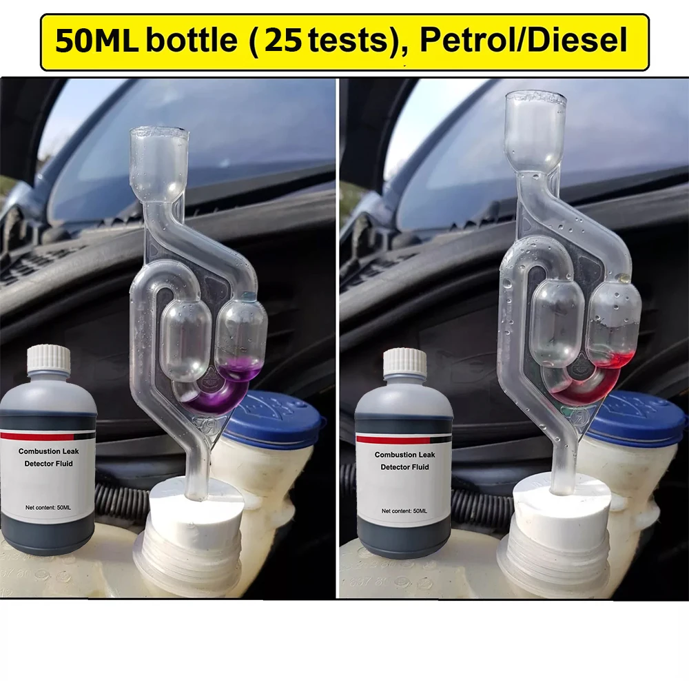 Détecteur de fuite de Combustion, testeur d'antigel et de liquide de refroidissement, testeur d'antigel automobile, sas à bulles pour brassage à domicile en forme de S