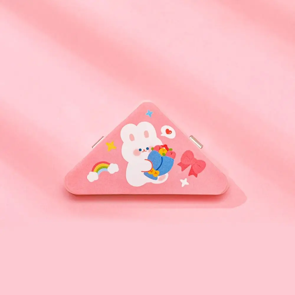 Cute Cartoon Corner Clip Multifunctional Bear Rabbit Panda File Clip Colorful Triangle Clip