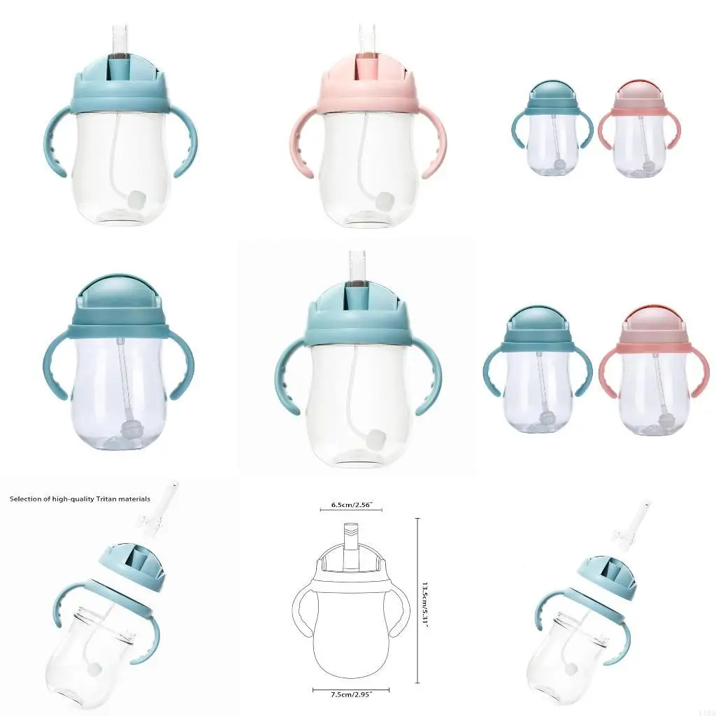 

300ml Kids Water Sippy Cup Baby Ball Drinking Learning Straw Water Bottle for Toddler Newborn Boy Girl Outdoor L8RB