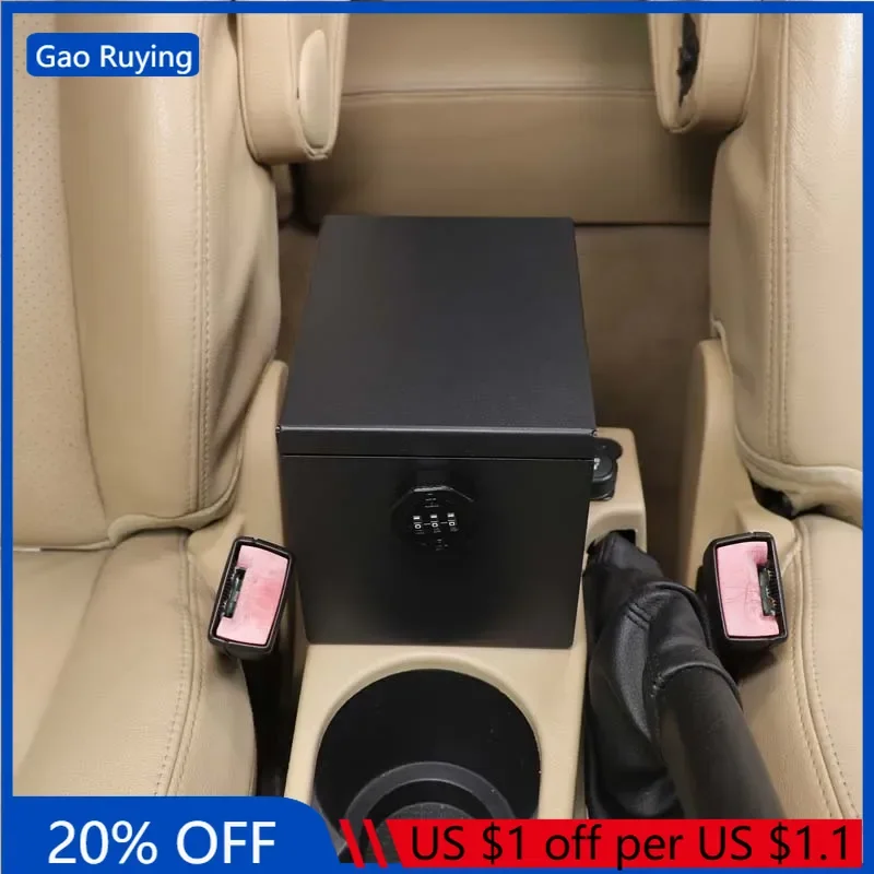 Gao Ruying For Land Rover Freelander 2 2007-2012 Aluminum Alloy Black Car Armrest Box Heightening Base Safe Car Accessories