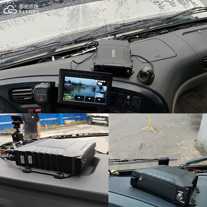 ZXY H.265 1080p بطاقة ذاكرة Dvr المحمولة Adas Dms Mdvr 4ch 8ch 4g / Gps / Wifi 4 كاميرات للمركبة