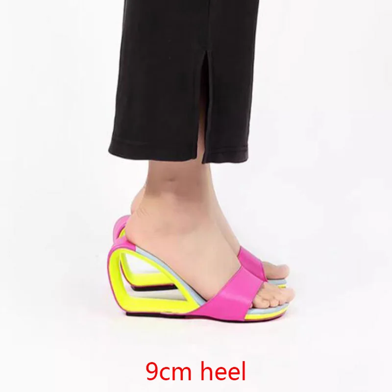 Phoentin High wedge Heels Modern Slippers Open Toe Women Summer 2023 new Ladies Outside Footwear elegant Sandals size 41 FT2533