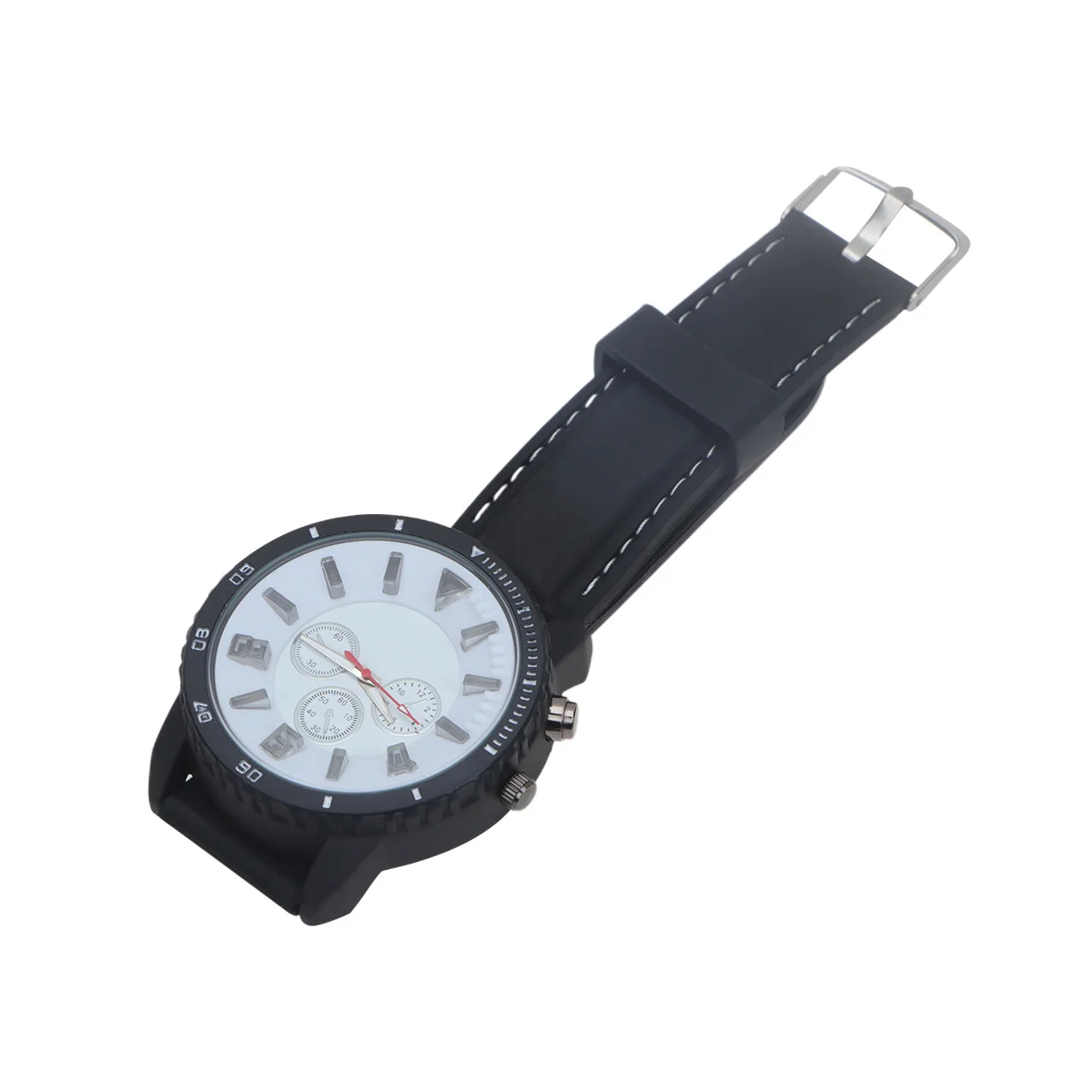 

1pc Night Luminous Couple Watch Premium Fashion Quartz Wristwatch Adjustable Waterproof Gift For Valentine'S Day White