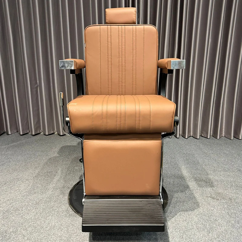 Wholesale Modern Simple Design Orage Hairdressing Styling Chair Luxury Heavy Duty Reclining Beauty Salon Barber Chair for Men