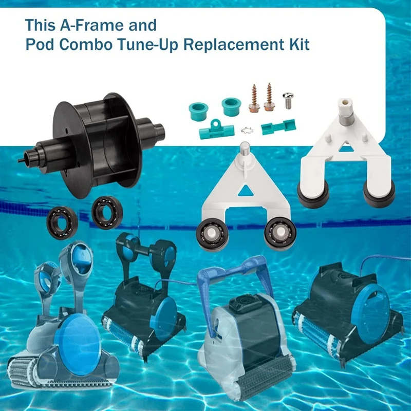 AXV621DAT Universal Pool Vac A-Frame/Turbine Kit لمنظفات حمام السباحة الأوتوماتيكية Hayward، لـ AXV036BP AXV601CAT