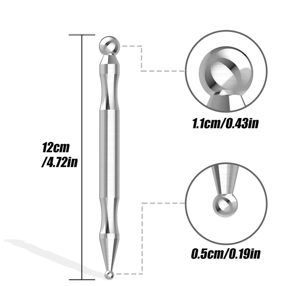 Stylo d'acupuncture manuel en acier inoxydable, outil de massage des tissus profonds, pour tout le corps, méridien oto Charleroi e, 1 pièce