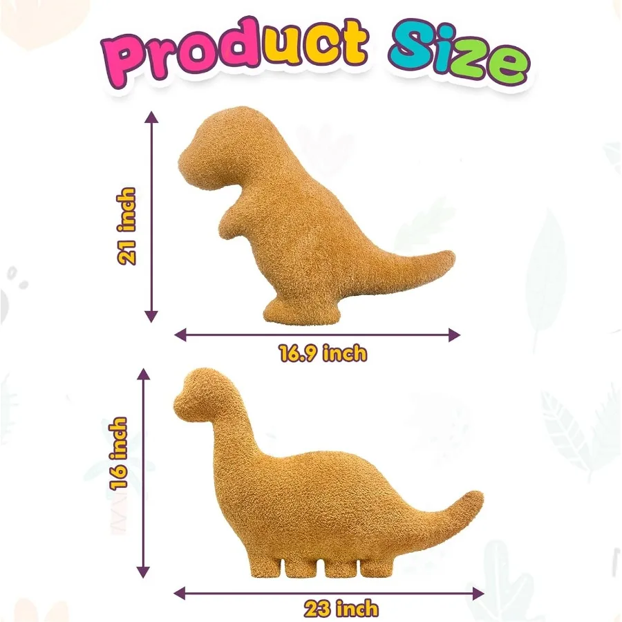 Dino-Huhn-Plüschnuggets-Kissen für lustige Geburtstagsgeschenke, süßes, lustiges Stofftier-Spielzeug für Jungen und Mädchen, Dinosaurier-Geschenke für Te