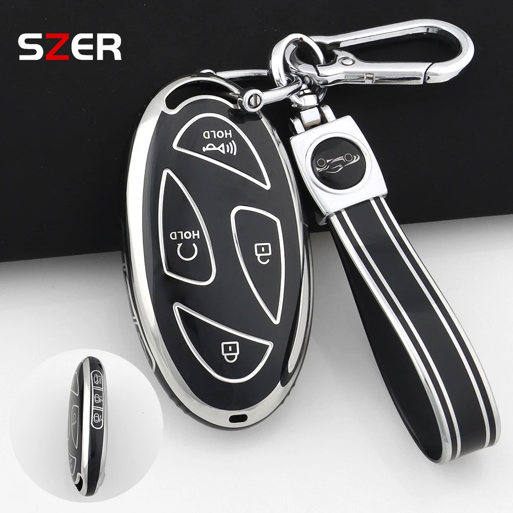 Mode TPU voiture clé intelligente housse pour Hyundai IONIQ 6 nouveau Grand Prix GN7 Kona 5 7 boutons protégé Fob porte-clés accessoires Mode TPU voiture clé intelligente housse pour Hyundai IONIQ 6 nouveau Grand Prix GN7 Kona 5 7 boutons protégé Fob porte-clés accessoires