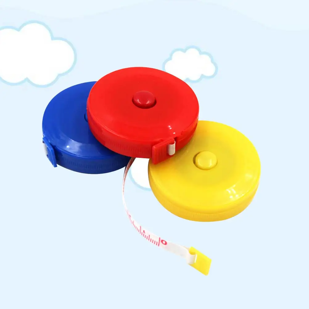 

10pcs Mini Tape Measure Cute Portable Retractable Ruler Lock Function Accurate Dual Scale cm inch for Sewing Home Use
