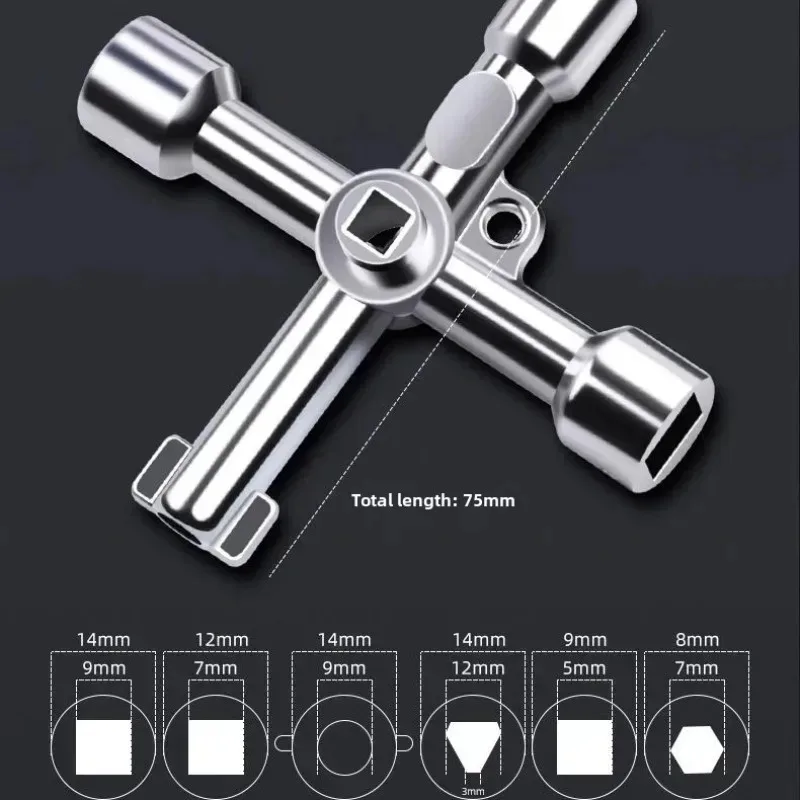 For Hand Screwdriver DIY for Socket Screwdriver Head Combination Cross Portable Silver Multifunctional