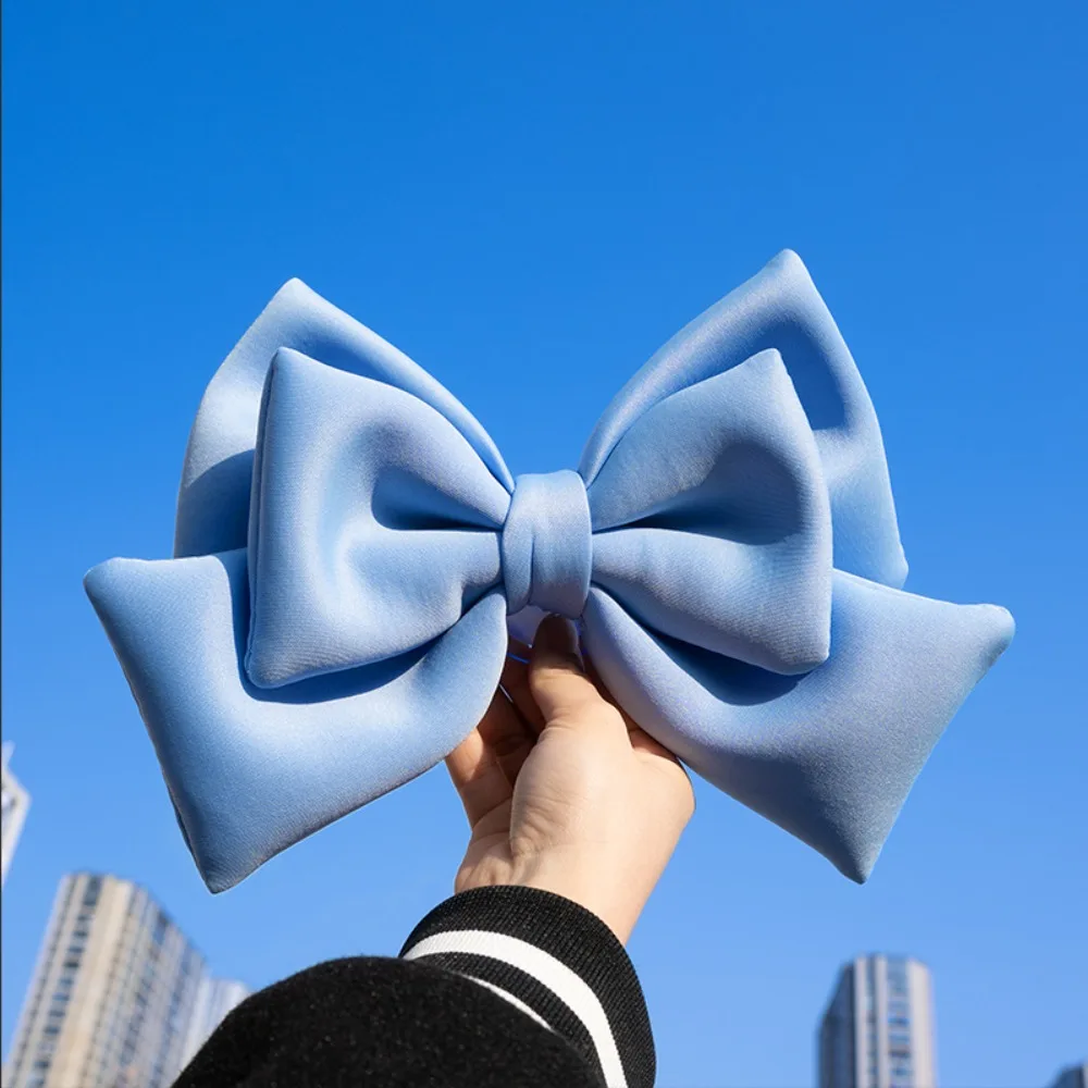 

Cute Cloth Helmet Bowknot 12 Colors Bowknot Cloth Satin Ribbon Bow Bowknot Decor Helmet Accessories