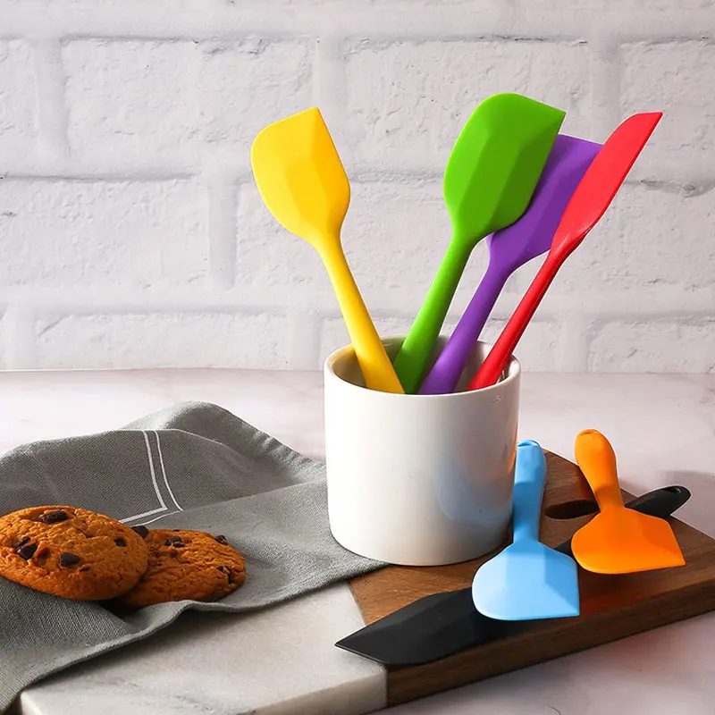 Leeseph 8 inch Silicone Spatula - 1 Small Heat Resistant Non-Stick Cooking Utensils (Multicolor)