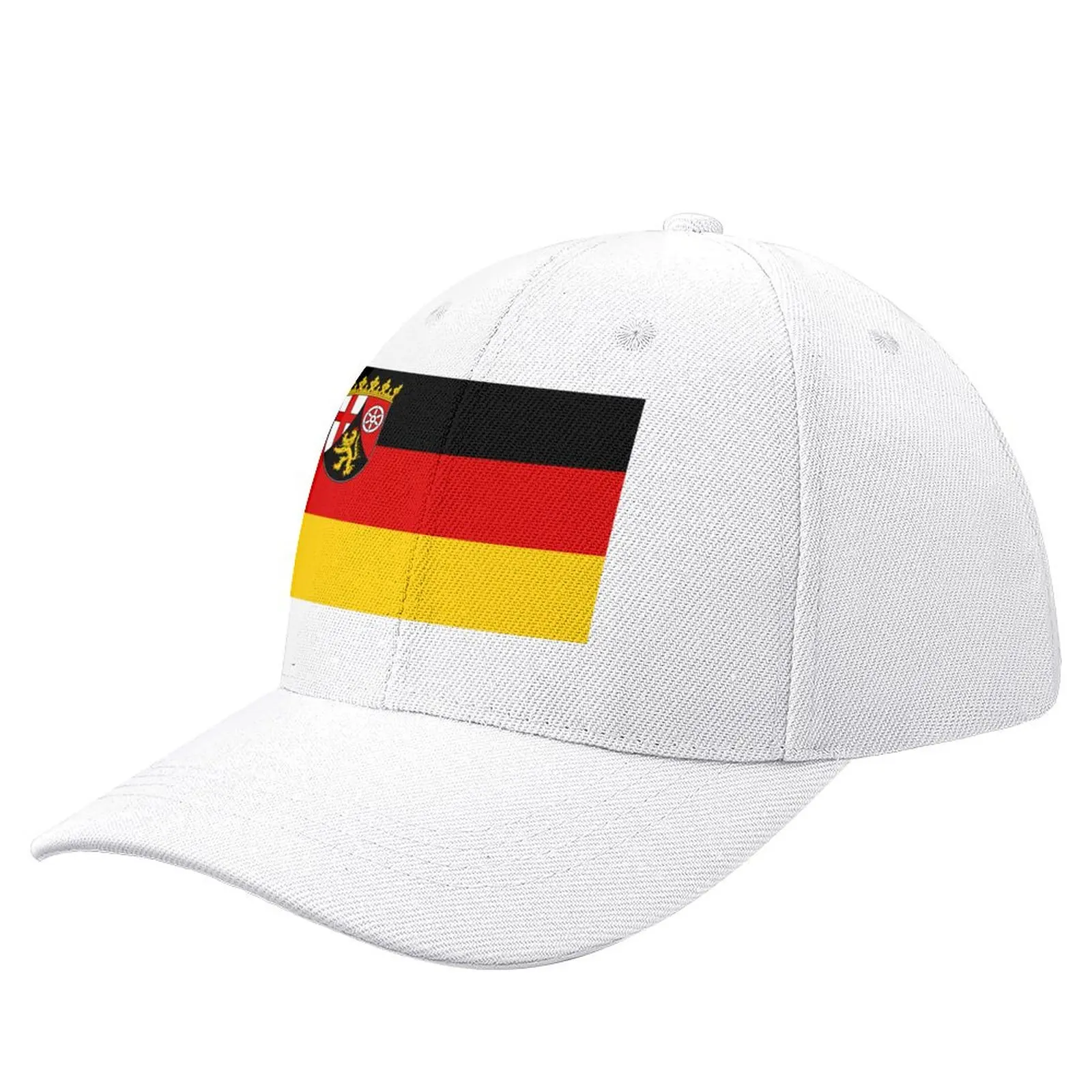 Flag of Rhineland-Palatinate, Germany Baseball Cap Anime Hat Gentleman Hat Men's Baseball Women's