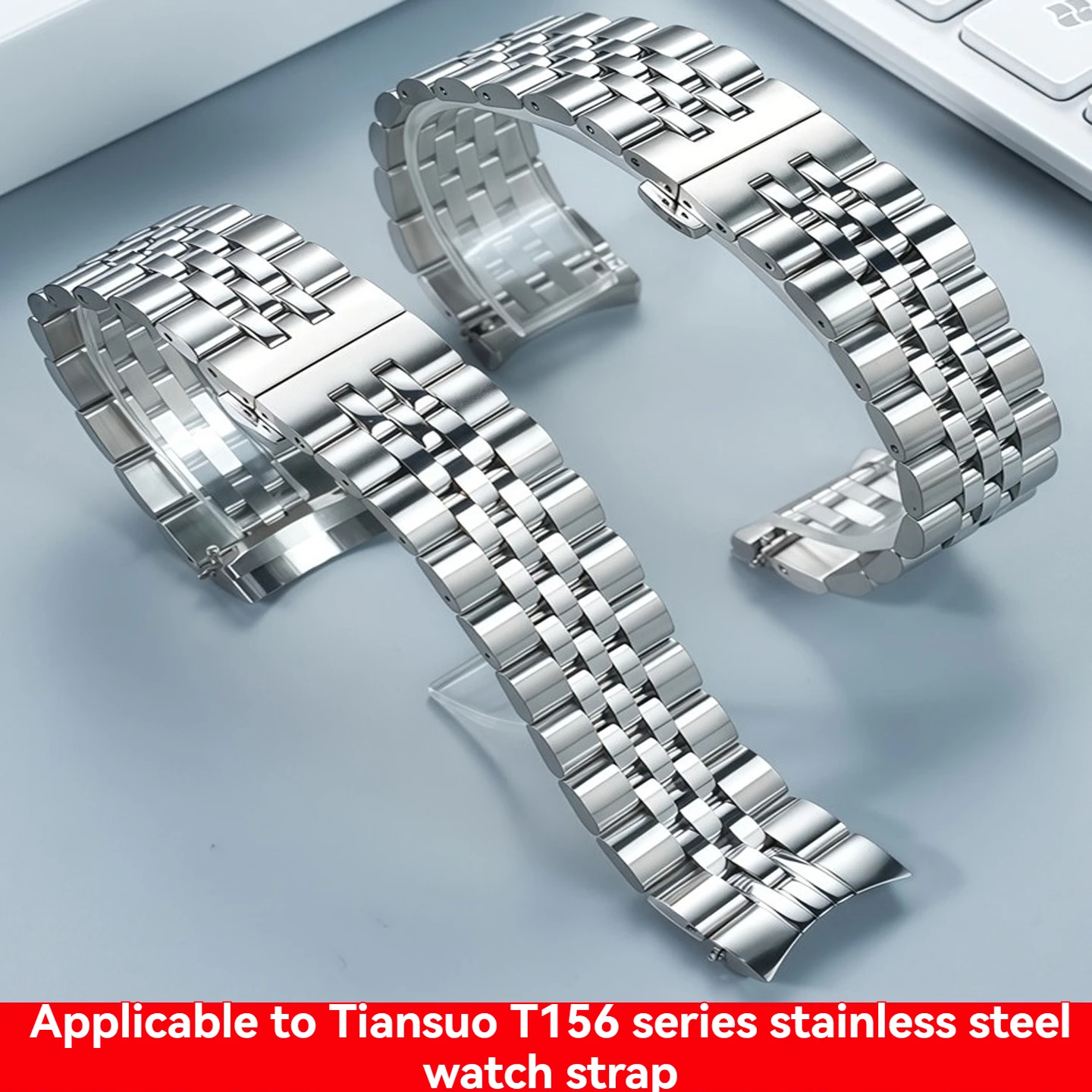 Solid Stainless Steel Watch Strap 20MM For Tissot 1853 T156.408 T156.410 Men Replacement Band