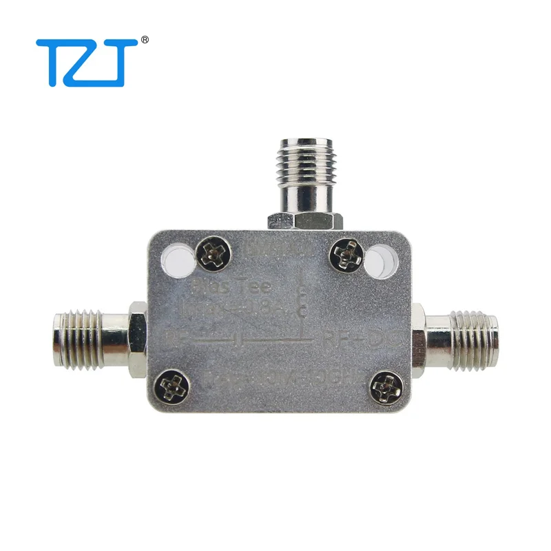 TZT 10MHz-10GHz RF Bias Tee DC Feed Block 800mA with SMA Female Connector Replacement for ZFBT-6GW+