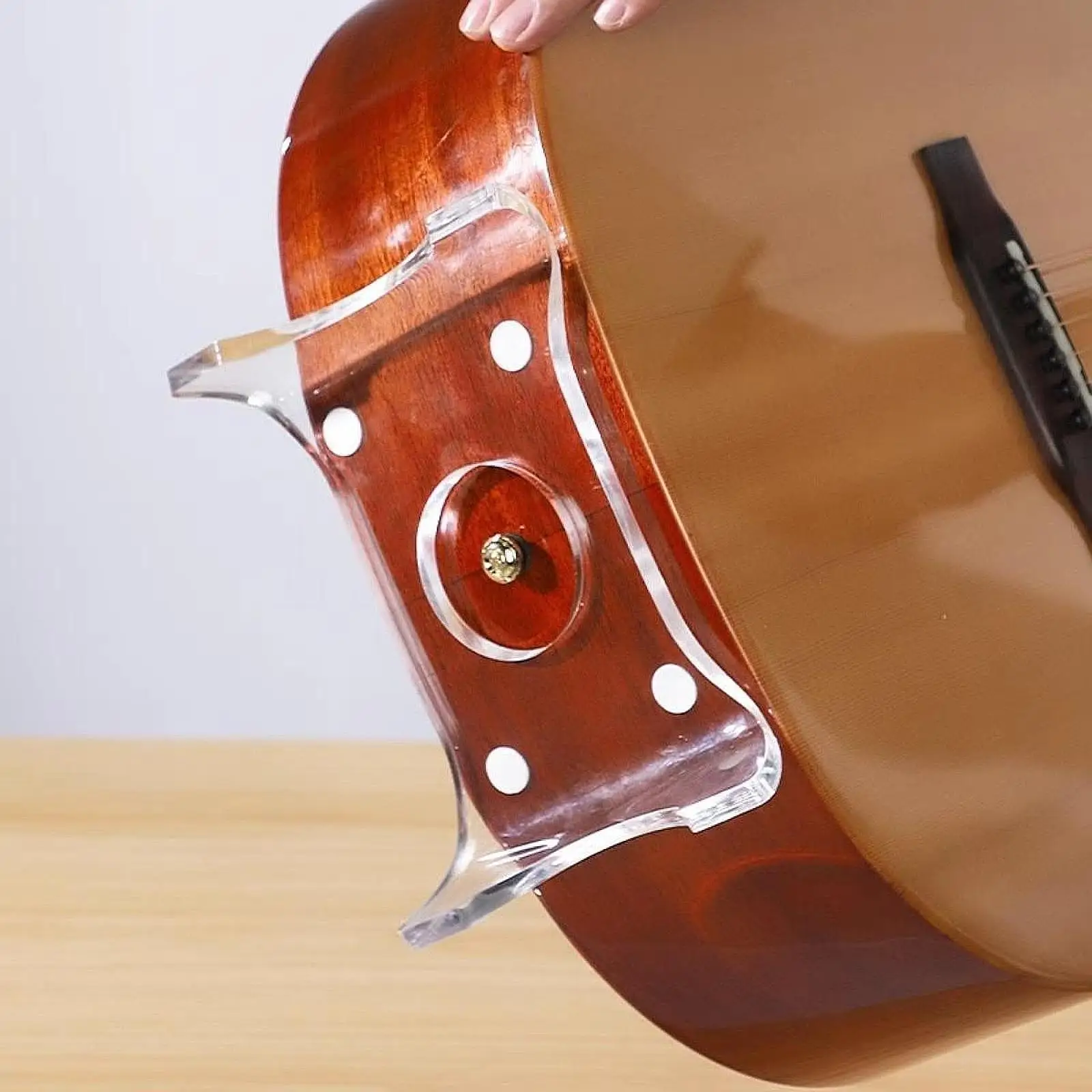Adjustable Acrylic Guitar Stand Stable Base Guitar Accessory Rack for Acoustic Classical Folk Guitars Home Stage