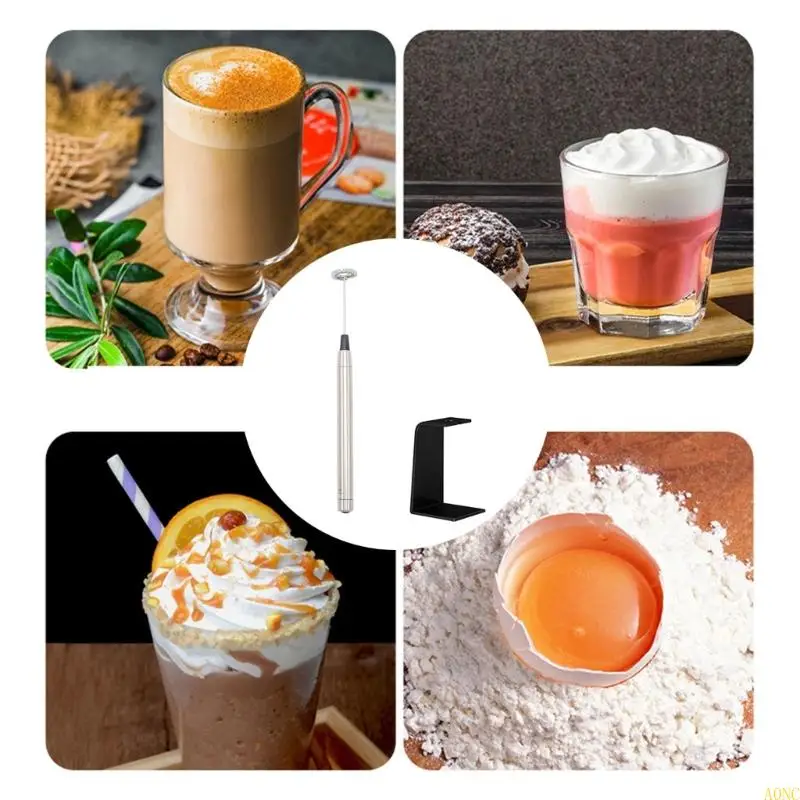 A0NC Metal Electric Kitchen Gadget Forma espuma eléctrica Batería Operada