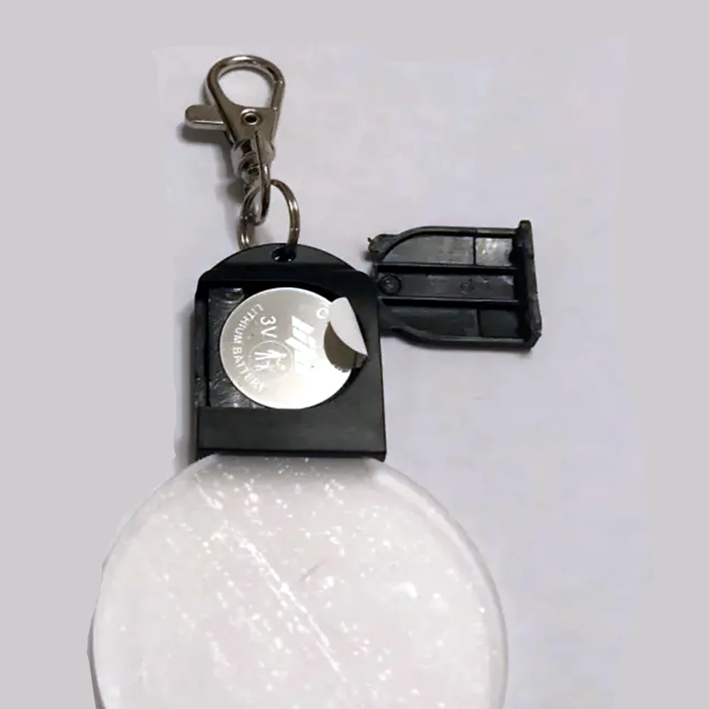 Fashion Acrylic Key Ring Car Keyring Practical LED Key Fob Keychain Night Light Keychain Blank Key Chain Gift for Friend