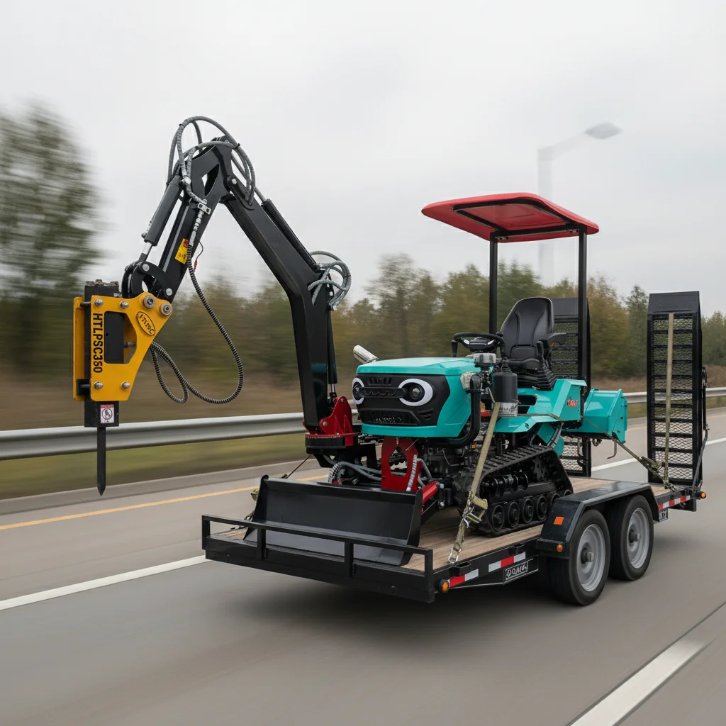 

Customize Small Crawler Tractor With Cultivator For Orchard And Garden