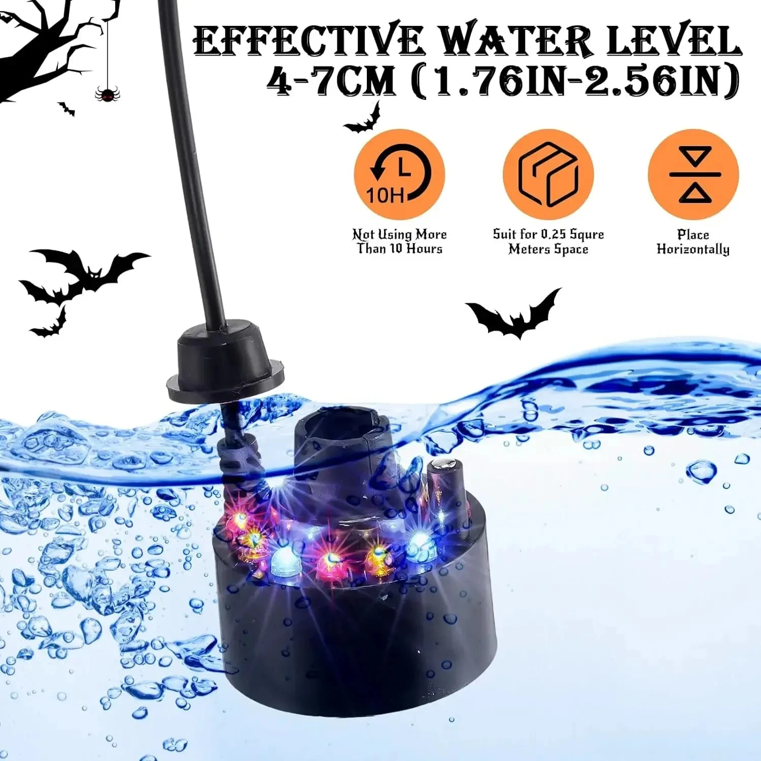 Ultrasonic  Maker 24V Nebulizer Atomizer  Fogger  Lamp with 12 Lights  Humidifier Diffuser  Maker