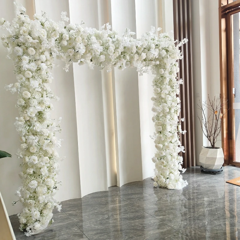 

2pcs Metal Arch Iron Rack For Wedding Flower Display Lawn Event Stage Wall Backdrops Party Backdrops Welcome Sign Balloons Stand