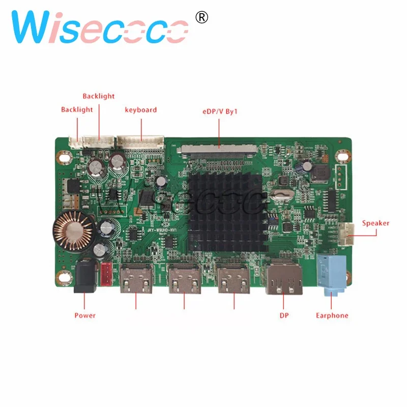 Imagem -03 - Wisecoco-painel Ips Lcd Uhd Monitor 4k 3840x2160 Mv270qum-n20 Edp 30 Pinos dp Control Driver Board 27