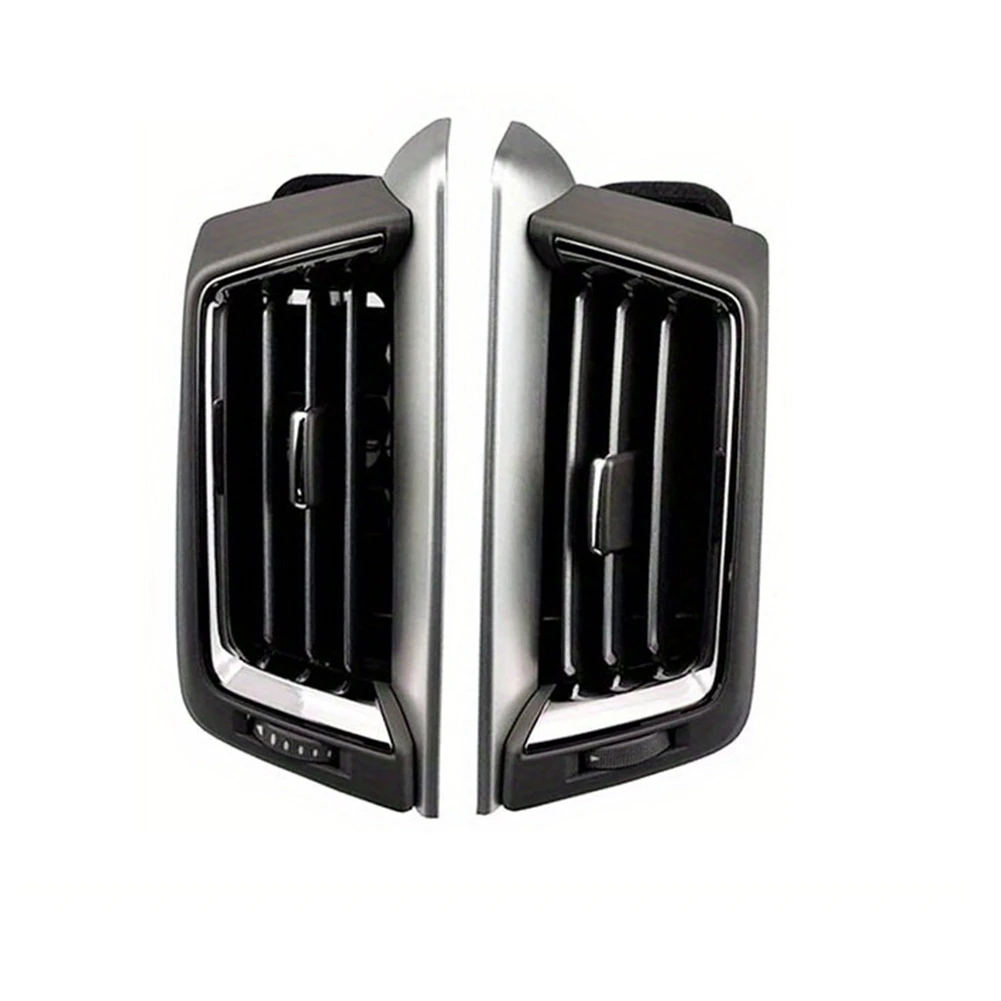 A82M-For Toyota Land Cruiser 200(LC200) 16-20 Car Vents Center A/C Dash Air Vent Assembly Console Outlet Insert Frame Grey