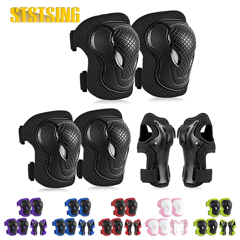 AliExpress STSTSING 6Pcs/Set Kids Safety Knee Pads Elbow Pads Wrist Guards Children Protective Gear for Girls Boys Cycling Skating Roller