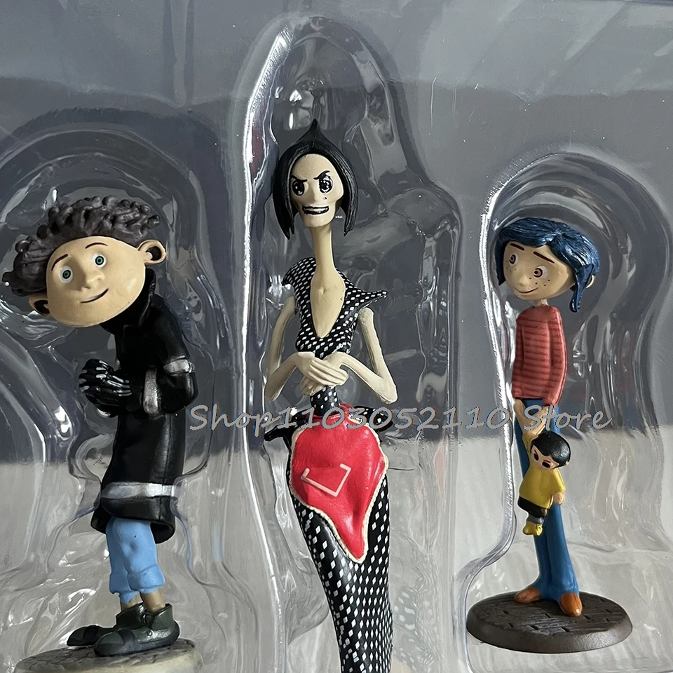 3PCS Coraline Figure Anime Coraline & the Secret Door Crooked