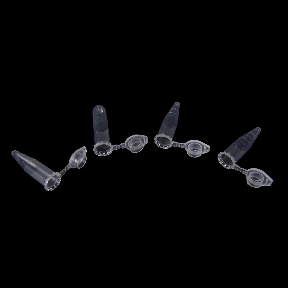 1.5ml Lab Clear Test Tube Centrifuge Vial Snap Cap Micro Plastic Container for Laboratory Sample Specimen Lab Supplies