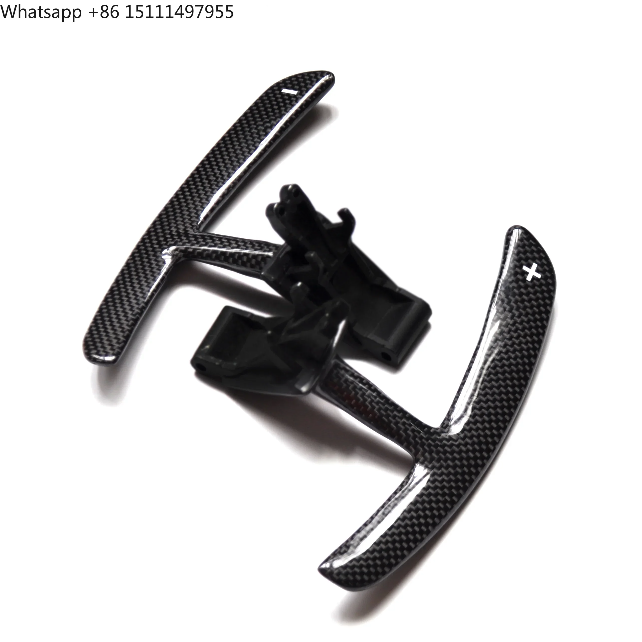1 Pair Black Carbon Fiber Shift Paddle Replacement Type for Porsche Macan Cayenne Palamela 718 911 Extension Paddle Shifter