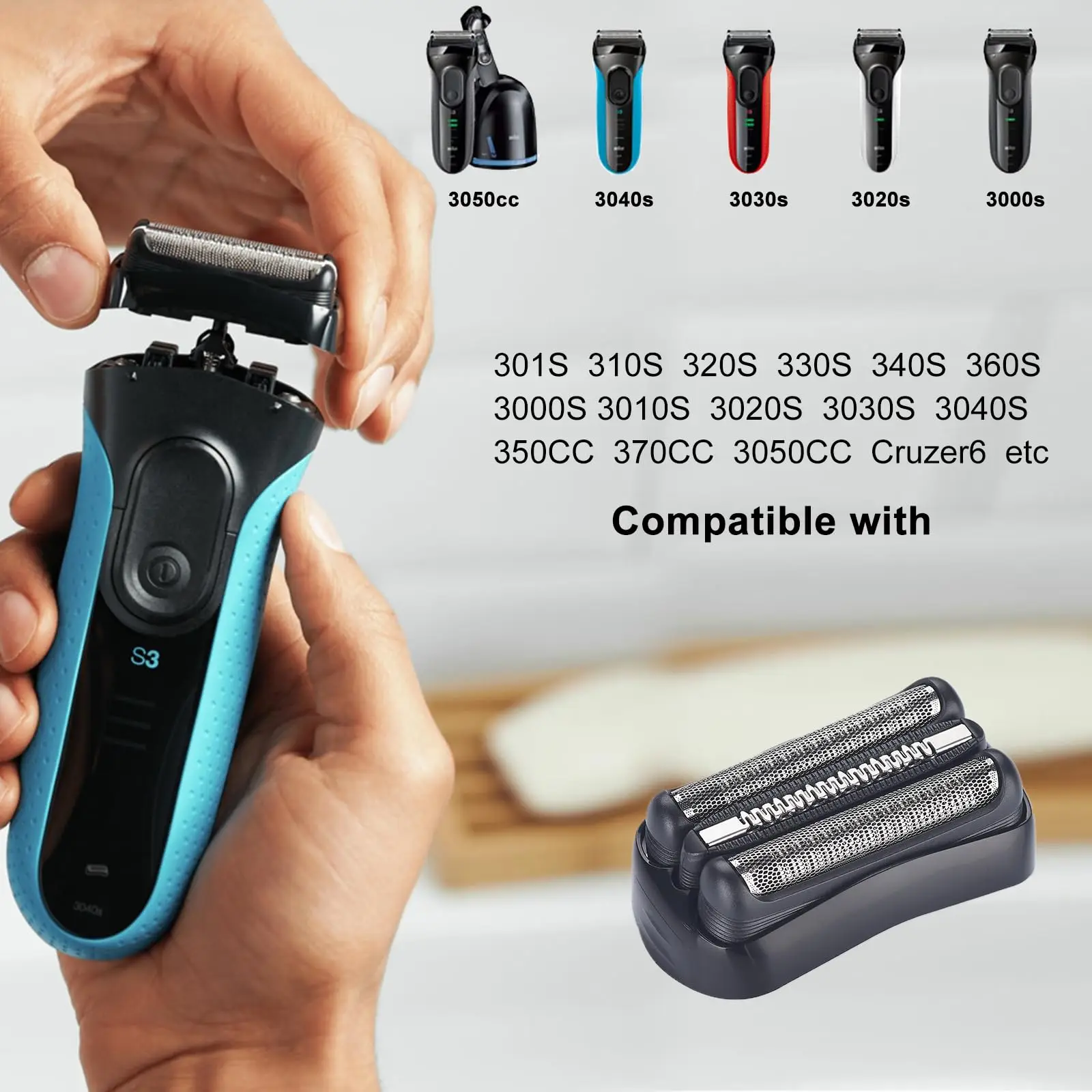 21S/21B Сменная бритвенная головка для Braun Series 3