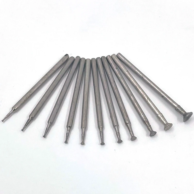 Mata Bor เจียรเพชรก้านขนาด2.35/3มม. สำหรับเครื่องมือตัดแบบโรตารี่ของ Dremel