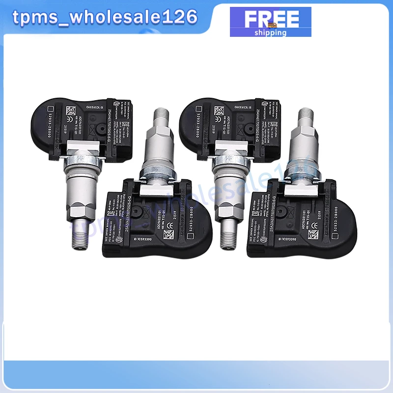 52933-2B000 TPMS 4PCS Tire Pressure Monitoring System Sensor 433MHZ For Hyundai Santa Fe Kia Hyundai 529332B000