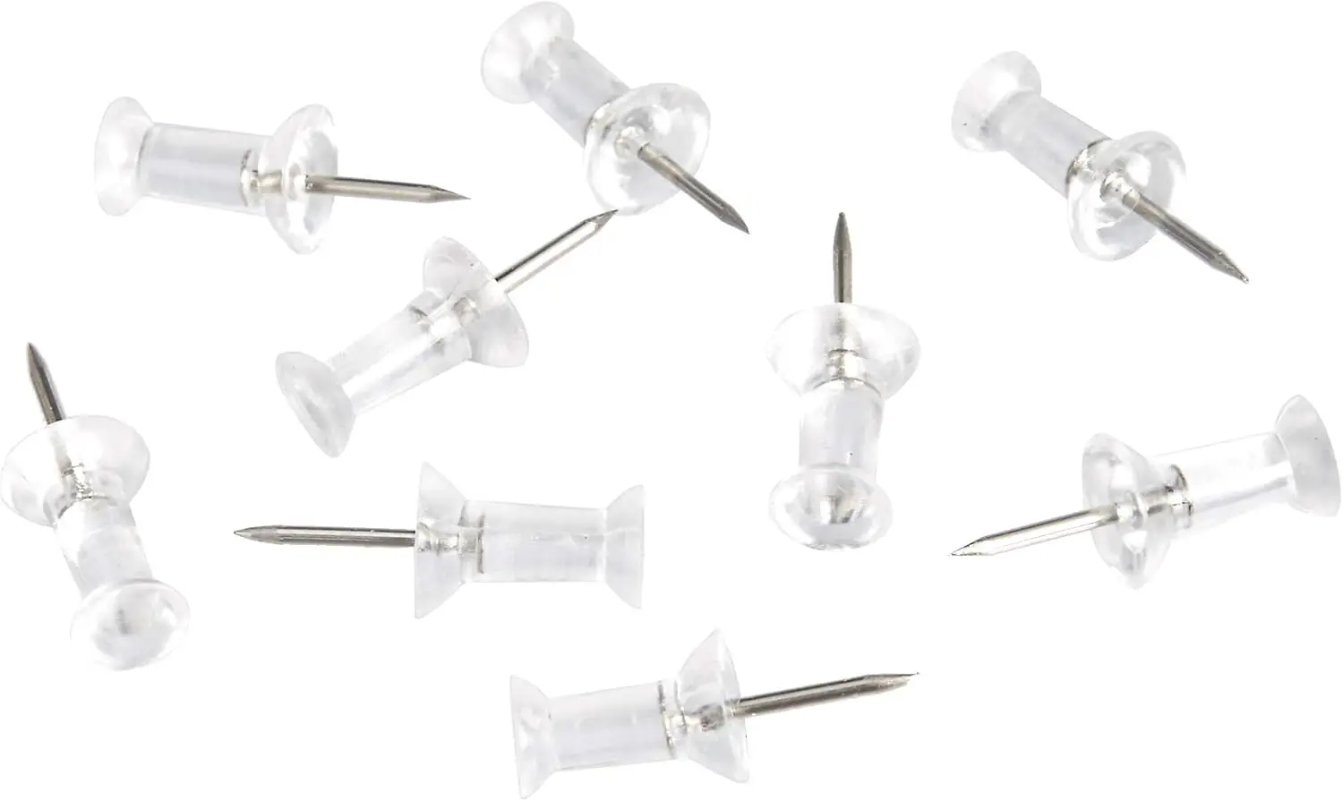 

Push Pins for Cork Board, Clear Plastic Head with Steel Point, 200-Pack for Bulletin Board and Craft Projects