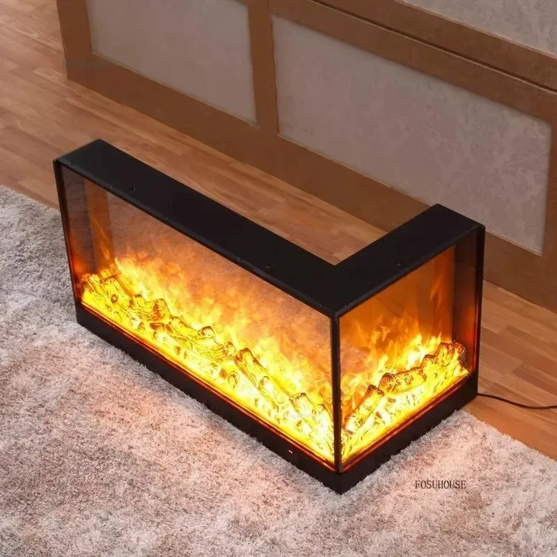 

Роскошные камины в скандинавском стиле, украшение для дома, комнаты, угловой встроенный камин, креативный декоративный камин для гостиной