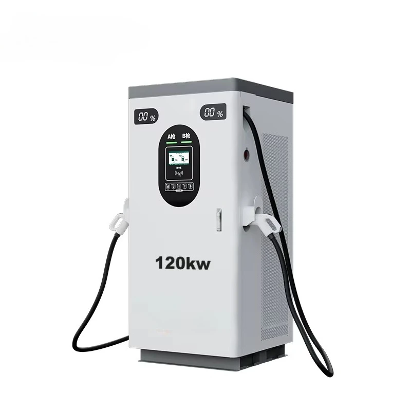 120KW DC EV Charging Station with 7 Inch Touch Screen Commercial EV Charger