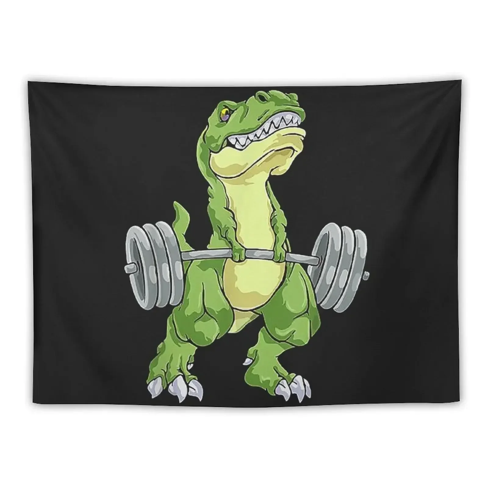 

WEIGHT LIFTING Dinosaur Funny gift Tapestry Wall Hanging Aesthetic Room Decorations Nordic Home Decor Tapestry