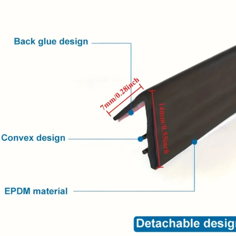 Car Door Window Seal Strip F Shape Rubber Weatherstrip Window Gap Filler Reduce Vibration Noise Insulation Seal Strips