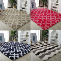 RULDGEE Tie-dye Fluffy Mat Thick Washed Shaggy Carpet Plush Alfombra Children Bed Room Floor Window Bedside Soft Velvet Rugs