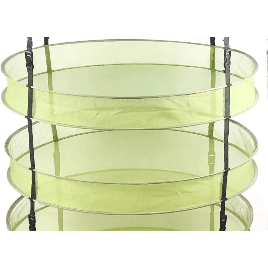 رف شبكي جاف معلق بطول 2.5 قدم قابل للطي لوعاء الأعشاب المائية وزهرة الفاكهة والخضروات أو غسيل الملابس المثالي للاستخدام الداخلي والخارجي