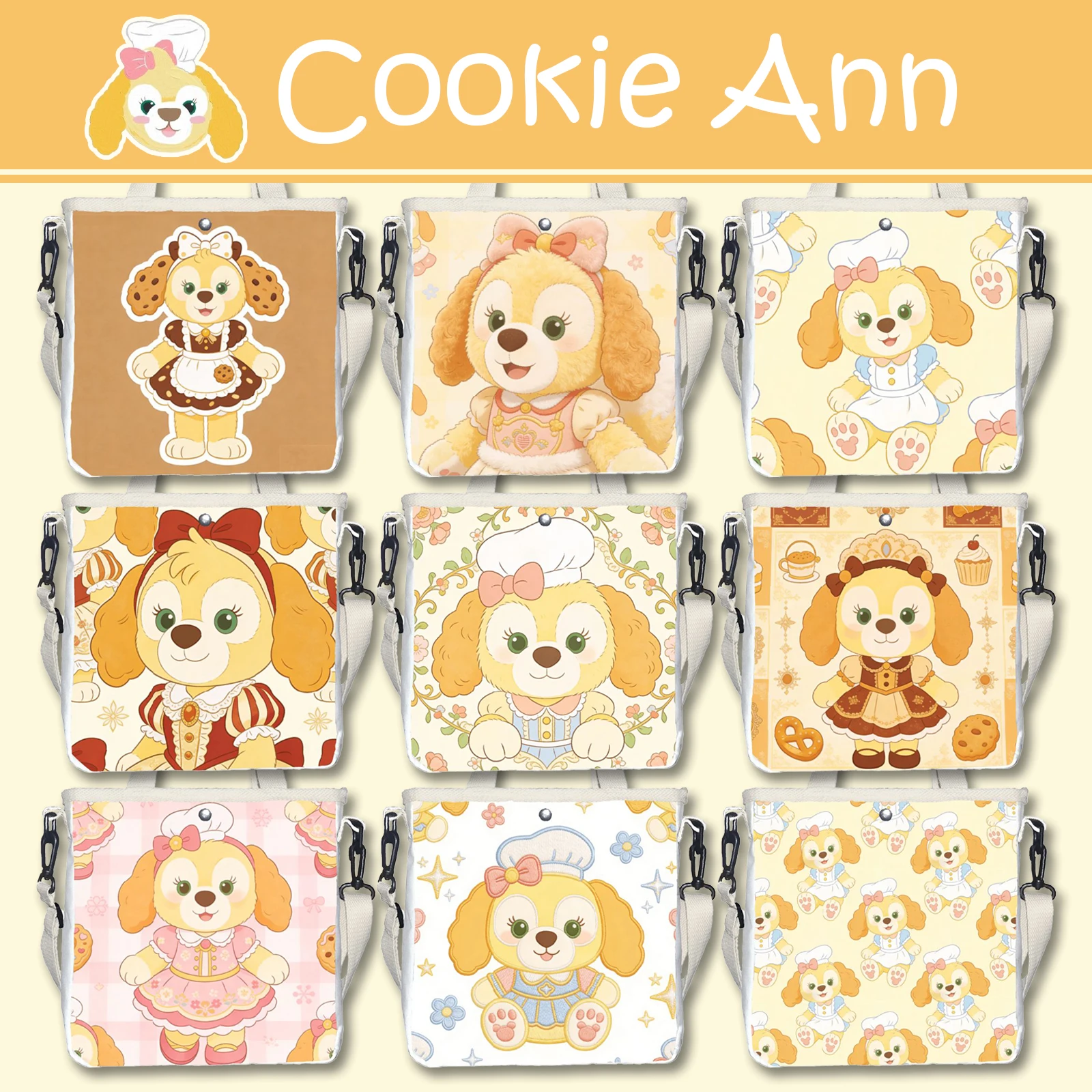 

1pc Cookie Ann series Print Single Shoulder Bag Handbag Casual Commute Suitable Gift,Leisure travel, daily commuting