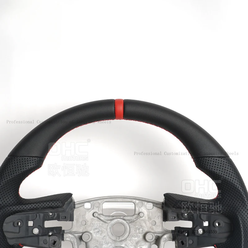 Suitable for 20-21 GMC American SIERRA modified and upgraded sports model perforated leather full-leather car steering wheel