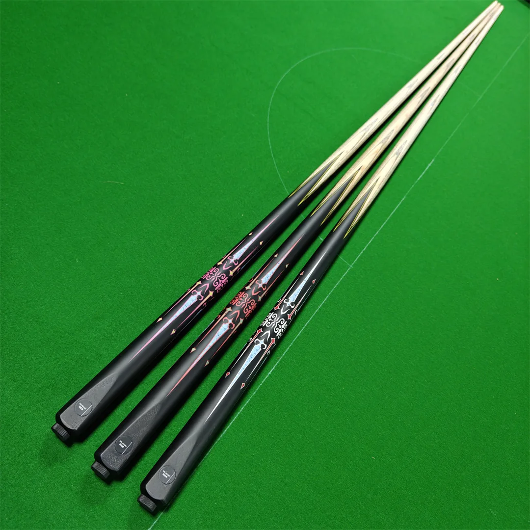 

Professional Chinese Black 8 American 9 Ball Single Handmade Snooker Cue With Extensions