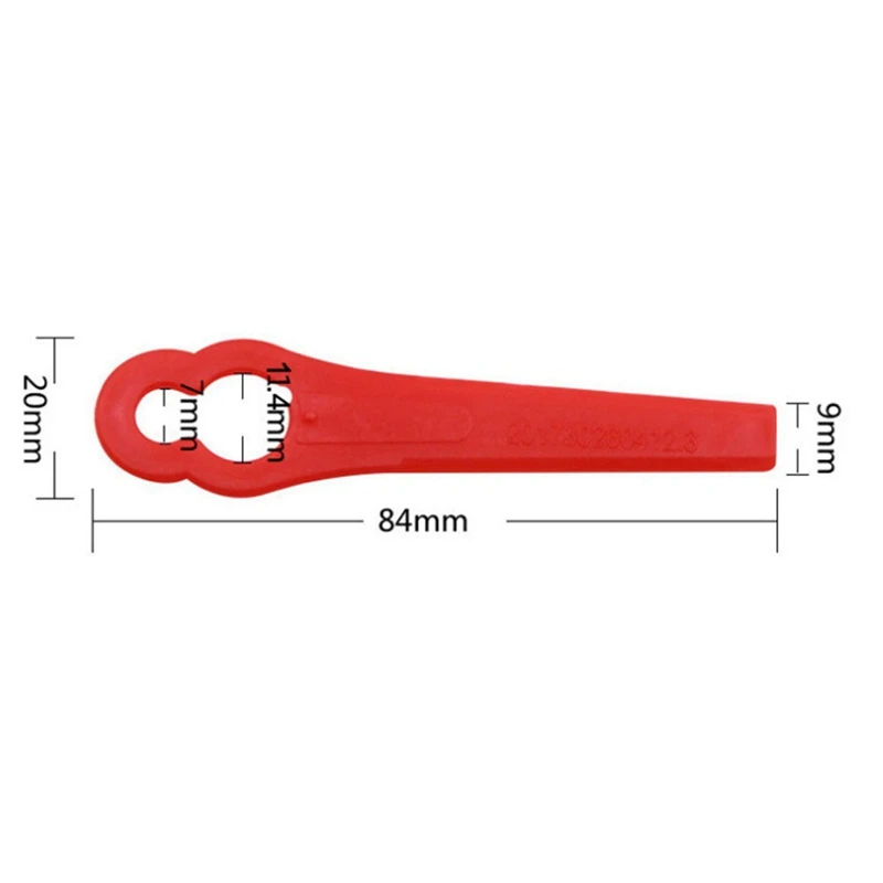 1Set Patio Grasmaaier Trimmer Bladvorm L83 Plastic Trimmer Plastic Grasmaaier Voor Draadloze Grasmaaier