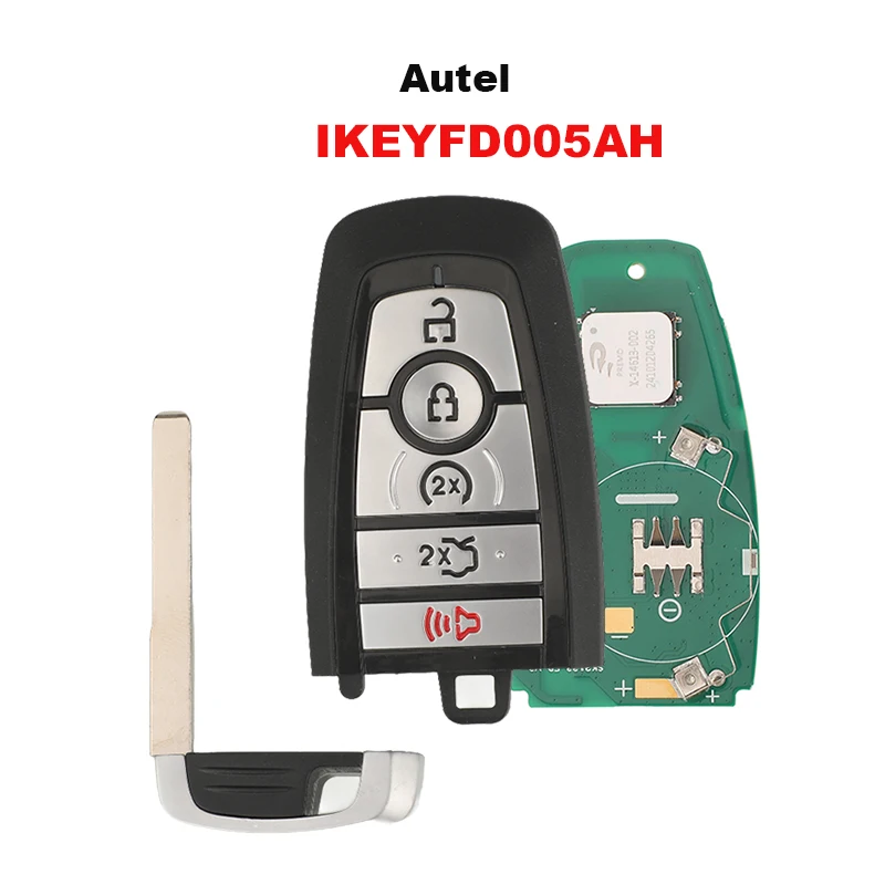 

Jingyuqin AUTEL MAXIIM IKEY Премиум-стиль IKEYFD005AH (868/915 МГц) Смарт-ключ для Ford Style для KM100 5 кнопок